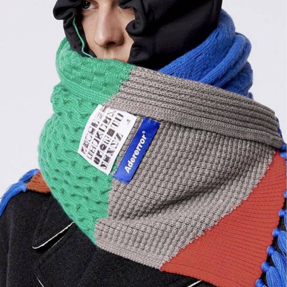 NWT Ader Error x Zara Blue Patchwork Colorblock S… - image 9